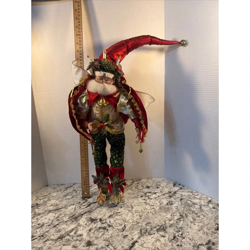 Mark Roberts Christmas Fairy Santa Limited Edition Posable Holiday Decor 21in